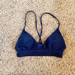 Zaful dark blue bathing suit top